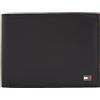 Tommy Hilfiger Uomo Portafoglio Eton con Scomparto Monete, Nero (Black), Taglia Unica