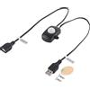 Glomora Interruttore Sensore di Movimento PIR, Rilevatore a Infrarossi Per Strisce LED, DC 5-24V 2a con Interfaccia USB Per Illuminazione a Risparmio Energetico(nero)