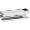 Wenko Turbo-Loc - Mensola da parete Genova Shine, in acciaio inox per fissaggio senza foratura, con sistema di cuscinetti adesivi, 30 x 8 x 10,5 cm, lucido