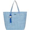 Mimi-Mua Borsa Shopper A Righe Oblique In Straw Paper