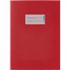 HERMA 5502 - Copertina per quaderni in carta A5, colore rosso, copertina per quaderni scolastici, copertina per quaderni scolastici