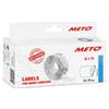 Meto Etichette per etichettatrice (32x19 mm, 2 linee, bianco, 5.000 pezzi, multifunzionale permanente e congelato, per Meto, Contact, Sato, Avery, Tovel, Samark, ecc.)