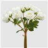 EDG Enzo De Gasperi Mazzo di 10 Rose Fiori Artificiali 40cm Bianco