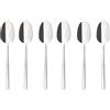 SAMBONET Rock Cucchiaini Moka Caffè Set 6 Pezzi Posate Acciaio Inox
