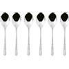 SAMBONET Venezia Cucchiaini Moka Caffè Set 6 Pezzi Posate Acciaio Inox