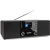 TechniSat DIGITRADIO 370 CD BT - Radio digitale stereo (DAB+, FM, lettore CD, Bluetooth, display a colori, USB, AUX, jack per cuffie, sistema compatto, sveglia, 10 watt, telecomando) nero