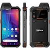 UNIWA W888 Zello Walkie Talkie 6,3 pollici Touch Screen Octa Core Processore 4GB RAM 64GB ROM rimovibile 5000mAh Versione globale 4G Android 11 NFC Smartphone (arancione)