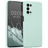 kwmobile Custodia Compatibile con Oppo A74 (5G) / A54 (5G) Cover - Back Case per Smartphone in Silicone TPU - Protezione Gommata - menta freddo