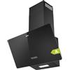 CIARRA CAB6750 Classe A Cappa Aspirante Inclinata 60cm 350m³/h 3 livelli Evacuazione Esterna/Ricircolo Interno Illuminazione LED Filtro Nero
