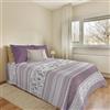 PENSIERI DELICATI Telo Copriletto 170 x 280 cm, Singolo 100% Cotone Pique, Ideale Come Arredo, Coperta Salva Letto 1 Piazza, Fantasia BauBau Rosa, 100% Made in Italy