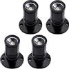 Midore Piccoli faretti da incasso a LED, 4 pezzi, 1 W, orientabili a 360°, 230 V, 100 lm, in alluminio, per armadio, corridoio, gallerie, negozi