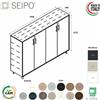 SEIPO VERTEX Armadio medio con elementi di chiusura in HPL con 4 ante in melaminico SEIPO - VX.0451