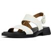 Camper Dana K201486, Sandali piatti Donna, Natura bianca 007, 37 EU
