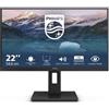 Philips Monitor 21,5" ( LED Full HD 1080p 75Hz ) S LINE Black 222S9JML 00