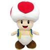 Nintendo- Toad Brothers Super Mario Peluche Sanei con Licenza Ufficiale, Multicolore, 20 cm, GMSM6P01TOADNEW