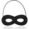 TK Gruppe Timo Klingler Maschera nera da bandito, maschera da ladro per bambini e adulti a carnevale e in maschera (1x)