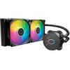 Cooler Master MasterLiquid 240L Core ARGB Dissipatore a Liquido per CPU - Pompa Gen S a Doppia Camera, Radiatore Superiore e Ventole ARGB da 120 mm, Staffe LGA 1700 e AM5 - Nero