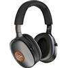 Marley House of Positive Vibration XL ANC Cuffie Over Ear - Cuffie Bluetooth wireless con cancellazione attiva del rumore, 32 ore di autonomia, pieghevoli con microfono, materiali sostenibili, Nero