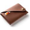 Crazy Horse Craft Portafoglio Uomo e Donna, Classic Brown, Pelle Rigenerata, Porta Carte, Portamonete, Portatessere, Slim Minimalist Wallet, Thin Card Holder