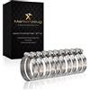 MARKENZEUG Set di fascette per tubi premium MARKENZEUG | Fascette per tubi in acciaio inossidabile | Fascette a vite inossidabili | Per lavatrice, piscina o auto | Diametro 8-16mm | Set da 10 pezzi