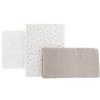 Cambrass Set Lenzuola per Culla Cesta 3 pezzi 100% Cotone MAGIA BEIGE 100X165