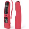 MOSHOU Custodia in Silicone Compatibile con LG Telecomando MR21GA MR21GC MR22GN MR23GN MR24GA MR24GN QNED 2023/2024 Smart TV Telecomando Guscio Protettiva Cover per LG Remote Control (Rosso）