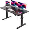 Devoko 160x80cm Scrivania Regolabile In Altezza，Scrivania Elettrica Con Gestione dei cavi e porta di ricarica USB，Altezza Regolabile 72-116 cm. 3 Altezze Di Memoria.Scrivania Per Ufficio（Nero）