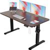 Devoko 160x80cm Scrivania Regolabile In Altezza，Scrivania Elettrica Con Gestione dei cavi e porta di ricarica USB，Altezza Regolabile 72-116 cm. 3 Altezze Di Memoria.Scrivania Per Ufficio（Nogal）