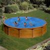 GRE Piscina fuori terra tubolare GRE KITPR558WO marrone H 1.32 x ⌀ 5.7 m