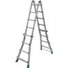 FACAL Scala telescopica FACAL Euro Briko in alluminio 4 + 5 gradini portata massima 150 kg EN 131 per lavori fino a 5.5 m