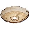 IDRO BRIC Lavabo da appoggio IDRO BRIC irregolare in vetro L 46 x H 12.5 x P 46 cm beige piletta non inclusa