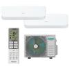 Hisense Condizionatore a muro multisplit inverter dual HISENSE FRESH AIR 9+12 13.989 BTU classe raffreddamento A++, classe di riscaldamento A++, bianco