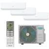 Hisense Condizionatore a muro multisplit inverter trial HISENSE FRESH AIR 9+9+12 21.4956 BTU classe raffreddamento A++, classe di riscaldamento A++, bianco