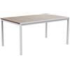 Keter Tavolo Fisso da Giardino Keter Porto 160 CM Effetto Legno Struttura Bianco - K261198K400KK