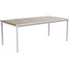 Keter Tavolo Fisso da Giardino Keter Porto 200 CM Effetto Legno Struttura Bianco - K261208K400KK