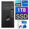 Ricondizionati FUJITSU Pc Ricondizionato Core i7-6700 RAM 32GB Fujitsu ESPRIMO P757 Tower SSD 1TB WIN 11 PRO + OFFICE 2021