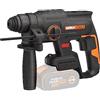 WORX Nitro WX381.9 - Martello pneumatico senza spazzole da 20 V, per forare, perforare a martello e scalpellare, 2 Joule, senza batteria e caricatore