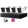 HIKVISION Kit Videosorveglianza HikVision 4MPX 4k 4 canali IP NVR POE