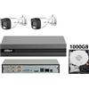 DAHUA KIT videosorveglianza analogico Dahua DVR XVR 4 canali 2 telecamere dual light m