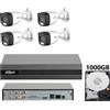 DAHUA KIT videosorveglianza analogico Dahua DVR XVR 4 canali 4 telecamere dual light m