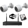 EZVIZ KIT videosorveglianza WIFI NVR 4 canali 2 telecamere Wifi FULL HD 1080P hdd 500g