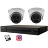 HIKVISION KIT VIDEOSORVEGLIANZA IP POE 4 CANALI 2 TELECAMERE DOME 4 MPX 1TB
