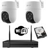 EZVIZ KIT videosorveglianza WIFI NVR 4 canali 2 Telecamere motorizzate PTZ Wifi 2K Aud