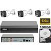 DAHUA KIT videosorveglianza analogico Dahua DVR XVR 4 canali 4K 3 telecamere dual ligh