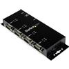 StarTech.com Hub adattatore seriale USB a DB9 RS232 4 porte - Guide DIN industri
