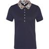 BARBOUR POLO MALVERN TOP NAVY HESSIAN