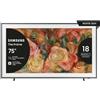 SAMSUNG TV QLED 4K 75" QE75LS03DAUXZT SMART TV WI-FI BLACK 2024, MATTE DISPLAY, PROCESSORE QUANTUM 4K, MODERN FRAME DESIGN, DO
