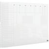 Nobo Mini Lavagna / Agenda Settimanale in Acrilico Trasparente da Montare a Parete con Pennarello e Cuscinetti Inclusi, Cancellabile a Secco, Senza cornice, Formato A3, 297 mm x 420 mm - Bianco