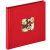 walther design album fotografico rosso 18 x 18 cm con ritaglio di copertina, Fun FA-199-R