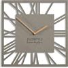 FLEXISTYLE Orologio da parete senza ticchettio, moderno LOFT Piccolo Square, 30 cm, soggiorno, bagno (grigio)
